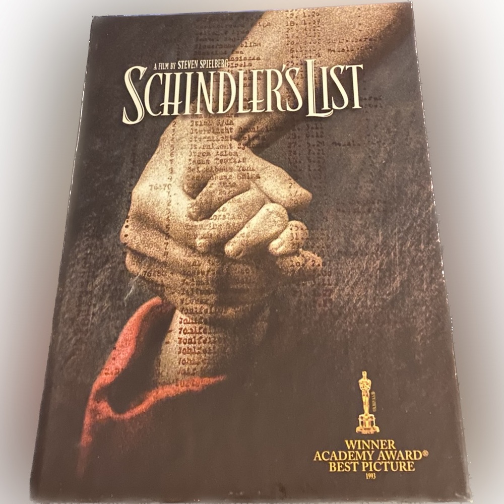 Schindler's List 1993 DVD Video a Film by Steven Spielberg